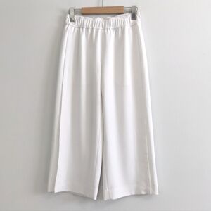 Club Monaco Wide Leg Cropped Pants Culottes | White | 00